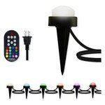 GE Enbrighten Seasons Mini Color Changing LED Landscape Lights, 6 Lights